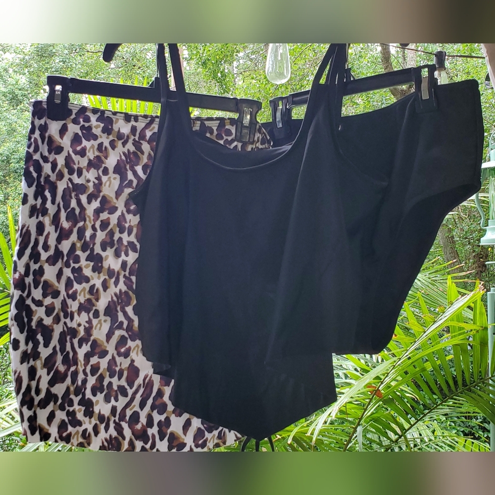 SHEIN Black Bikini Swimwear-3pieces